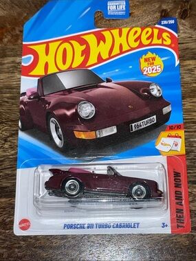 Porsche 911 Turbo Cabriolet - Hot Wheels Maroon
